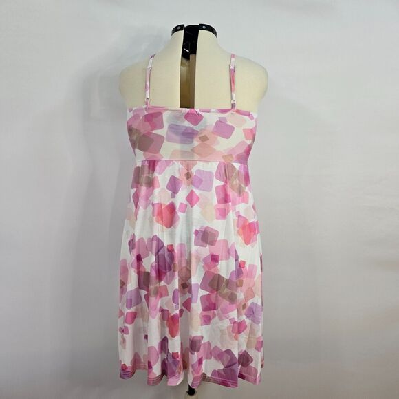 Drimmaks Dress Women's Large Midi White Purple Pink Spaghetti Strap NWT - Picture 4 of 8